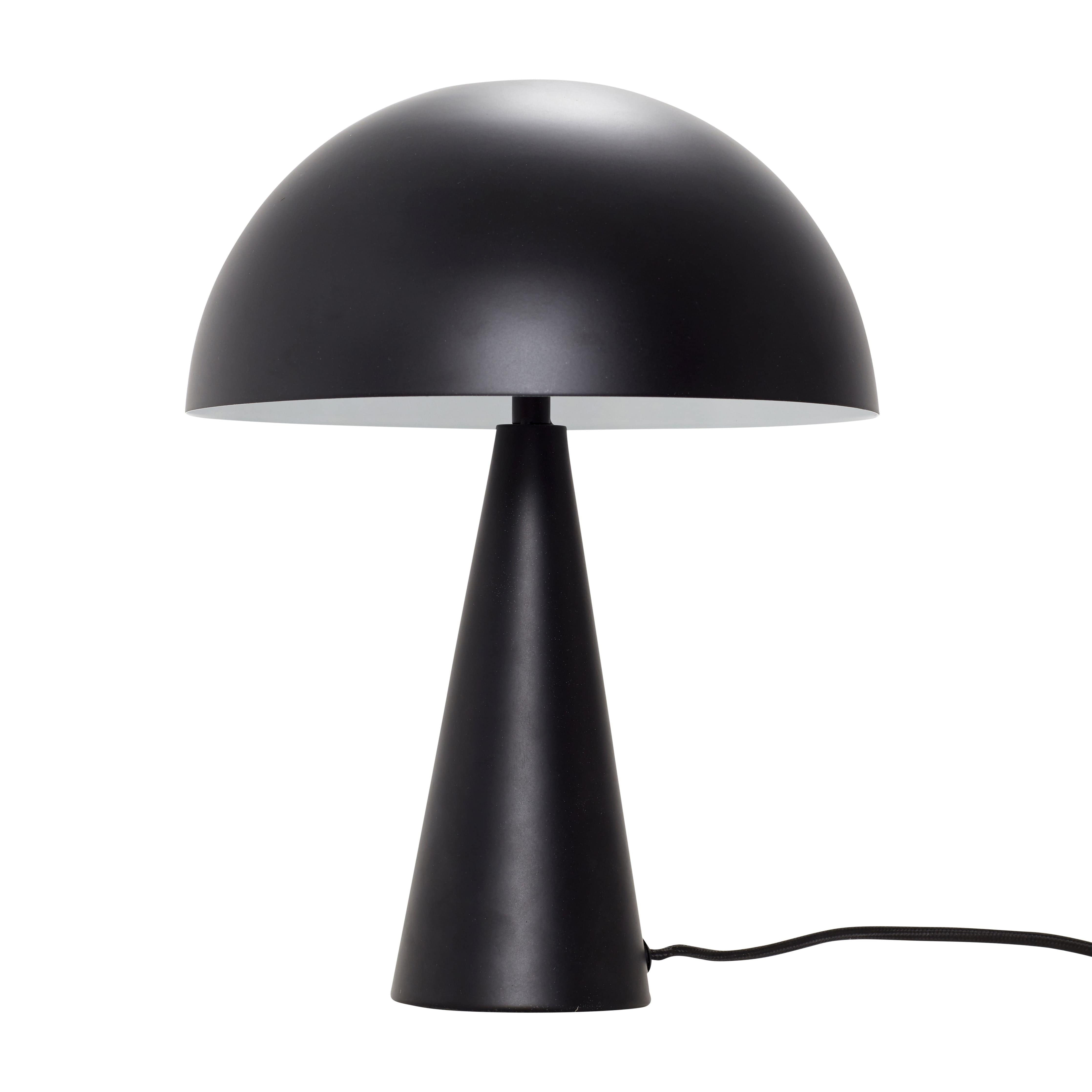 Hübsch Mushtischlampe Mini, schwarz