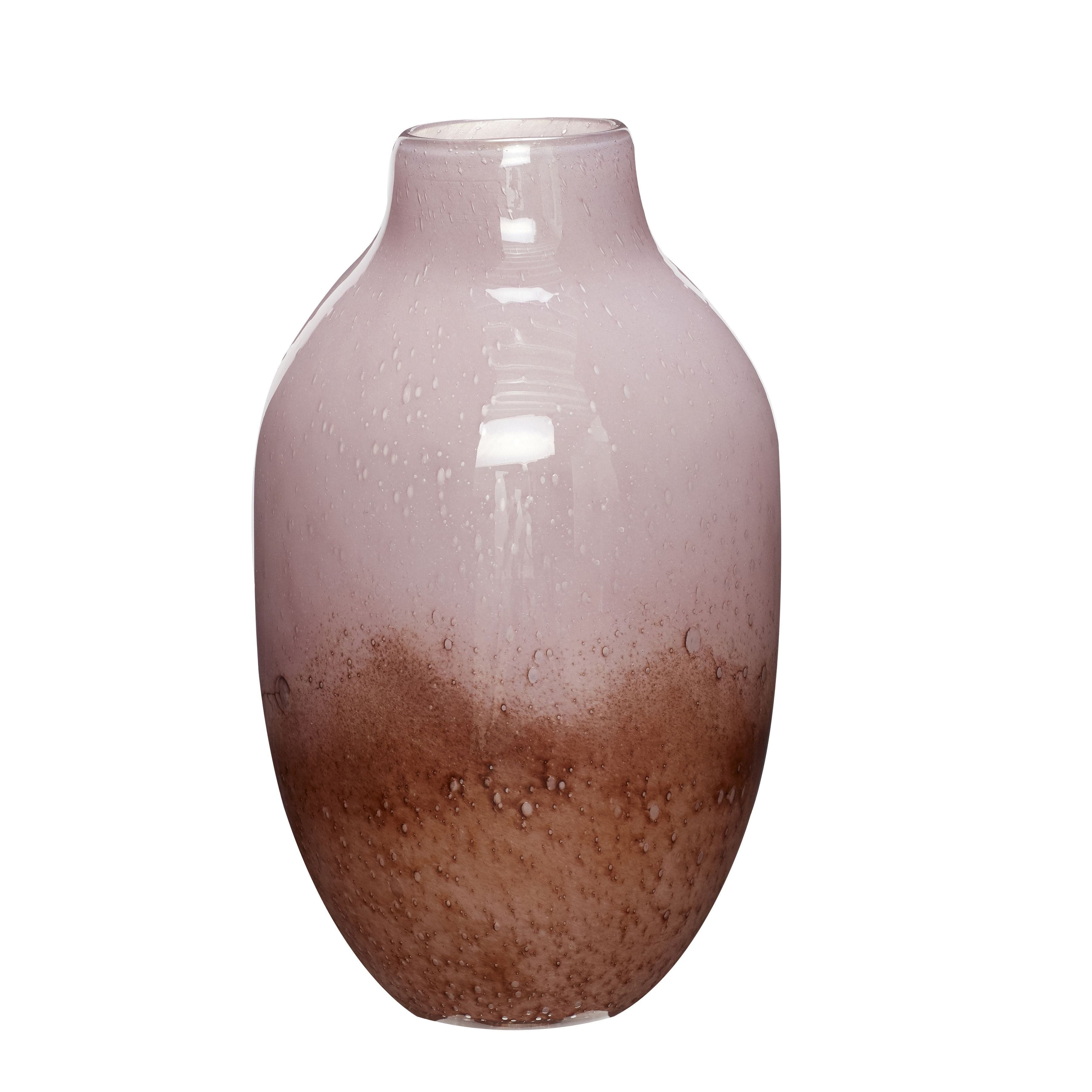Hübsch Posy Vase Glass Purpur/Braun