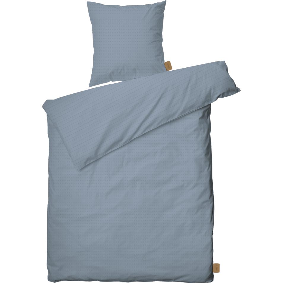 Juna Cube Bed Linen Dust Blue, 140x220 Cm