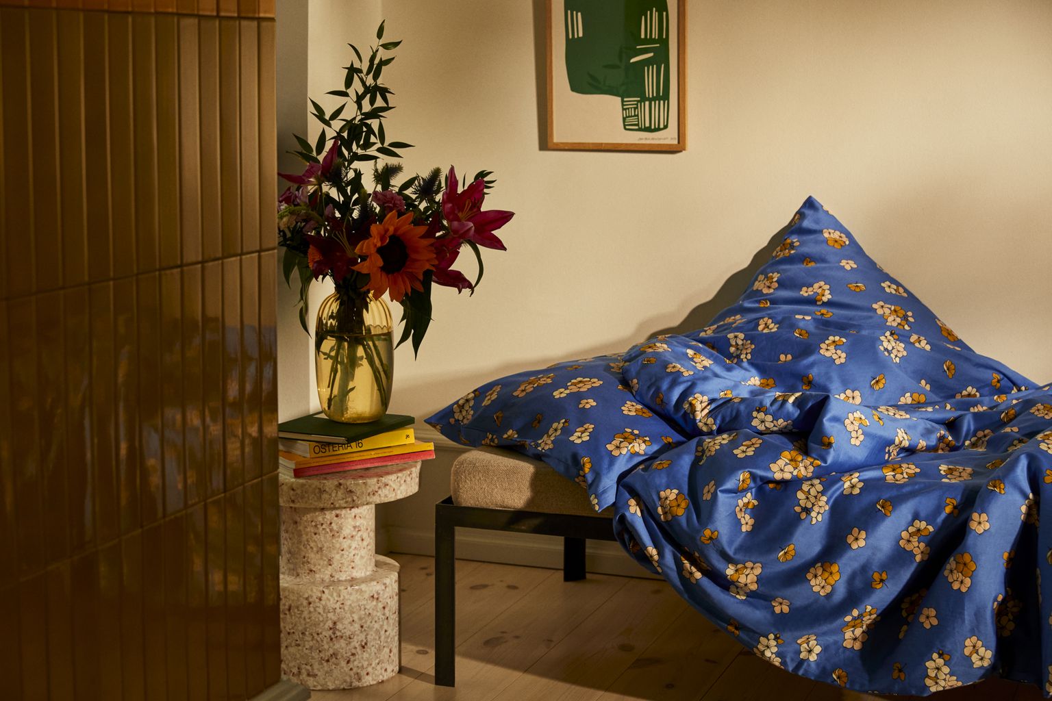 Juna Grand Pleasantly Bed Linen 140 X220 Cm, Blue