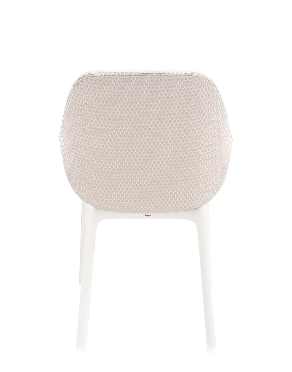 Kartell -Klatschen -Sessel, Weiß/Beige