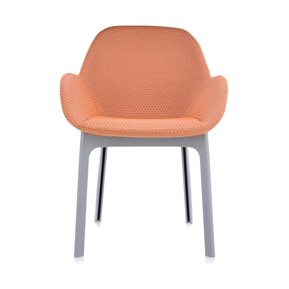 Kartell -Klatschen -Sessel, Grau/Orange