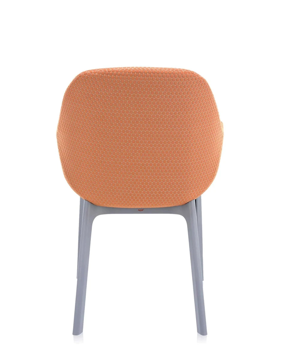 Kartell -Klatschen -Sessel, Grau/Orange