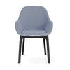 Kartell -Klatschen -Sessel, Schwarz/Houndholtooth Blau