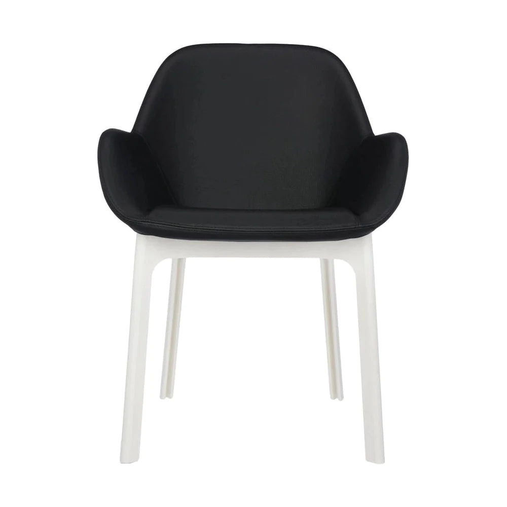Kartell Clap PVC -Sessel, weiß/glänzend schwarz