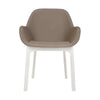 Kartell Clap PVC -Sessel, Weiß/Taupe