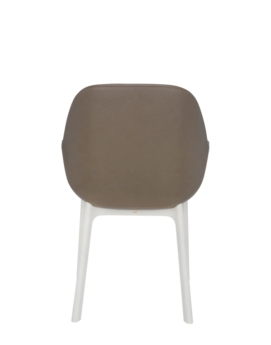 Kartell Clap PVC -Sessel, Weiß/Taupe