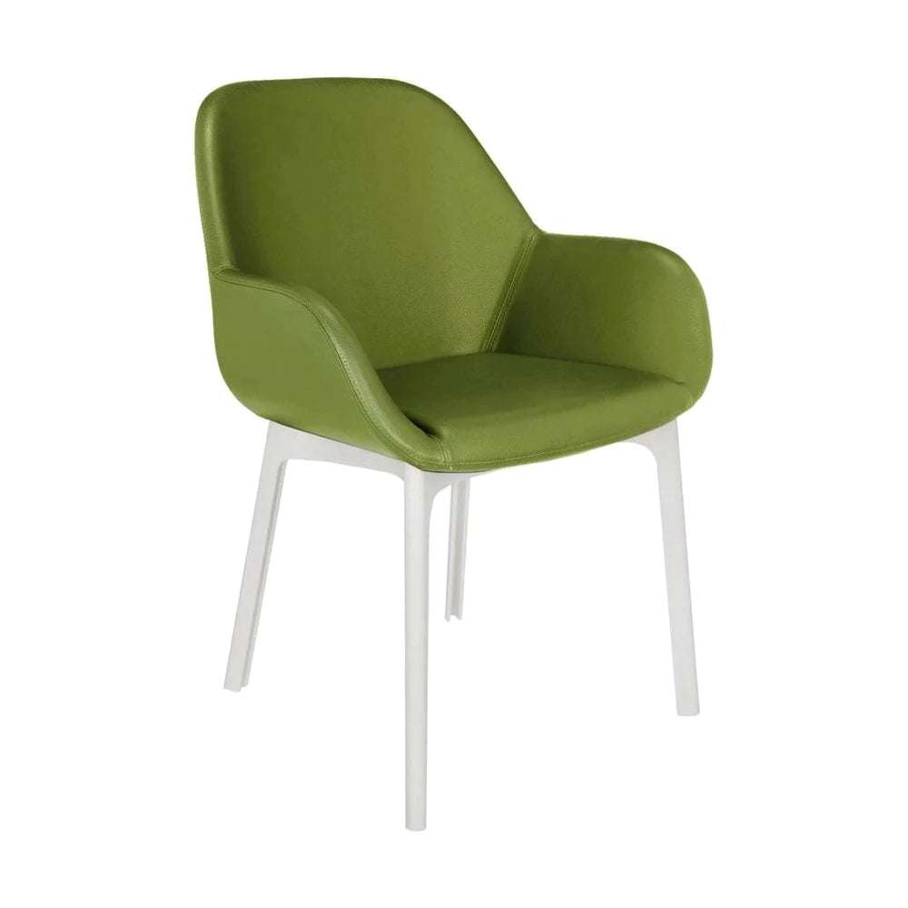 Kartell Klatschen PVC -Sessel, weiß/grün