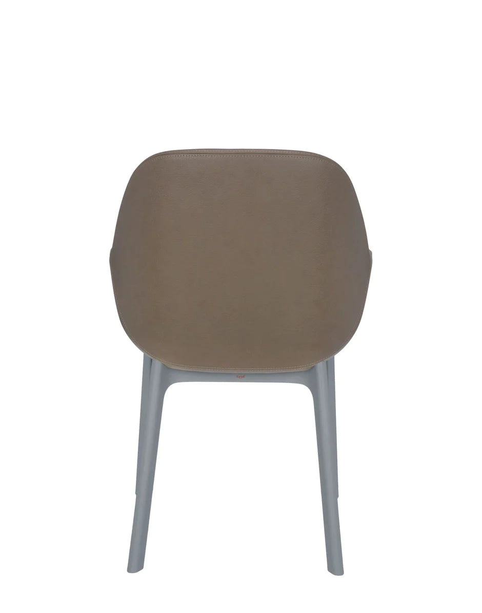 Kartell -Klatschen PVC -Sessel, Grau/Taupe