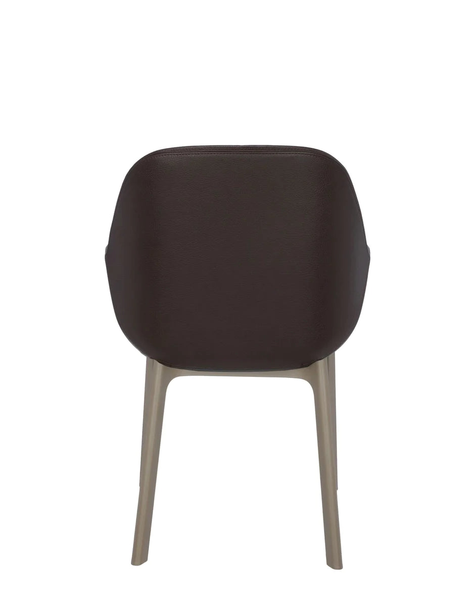 Kartell Clap PVC Sessel, Taupe/Ziegelrot rot