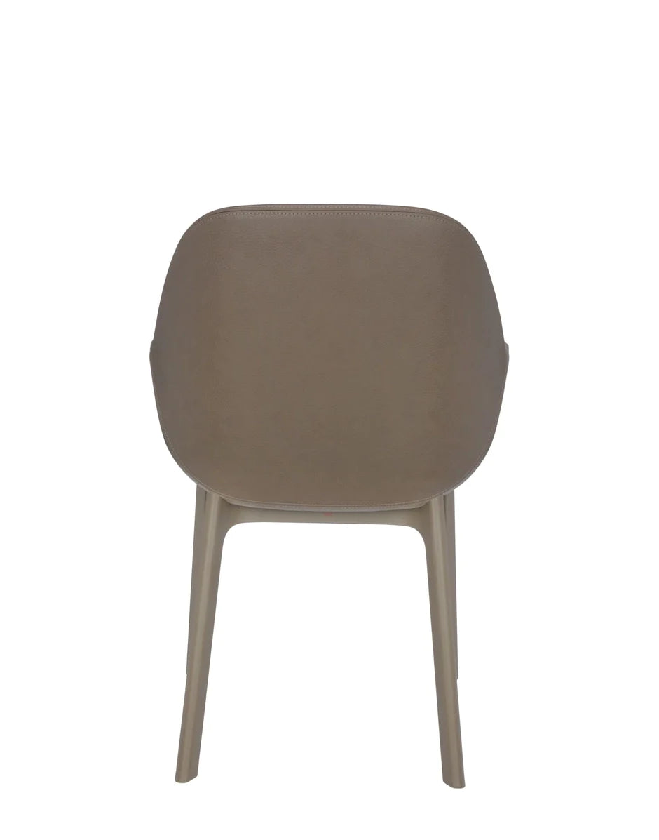 Kartell -Klatschen -PVC -Sessel, Taupe/Taupe