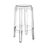 Kartell Charles Ghost Stool 65 cm, Kristall