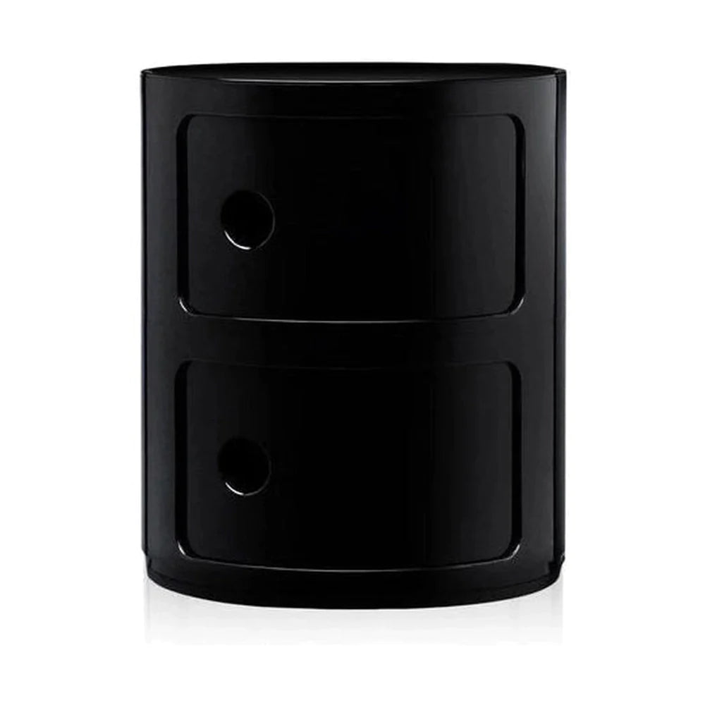 Kartell Componibili Classic Container 2 Elements, Black
