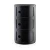 Kartell Componibili Classic Container 3 Elemente, schwarz