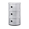 Kartell Componibili Classic Container 3 Elemente, Silber