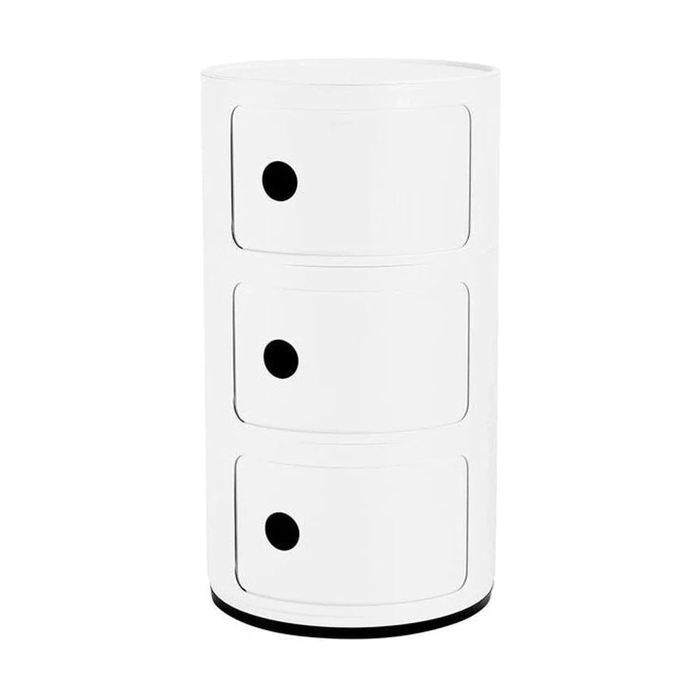 Kartell componibili gerecycled container 3 elementen, wit