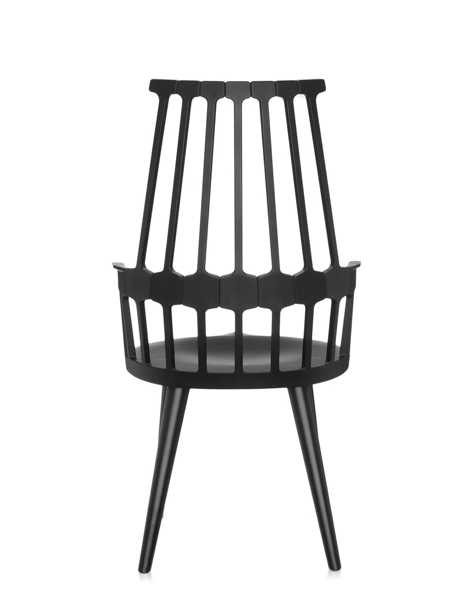 Kartell Comback Stuhl, schwarz/schwarz