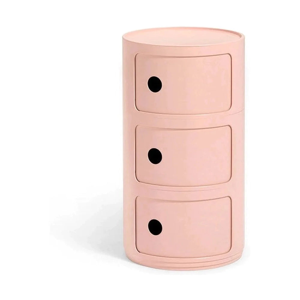 Kartell Componibili Bio Container 3 Elements, Pink