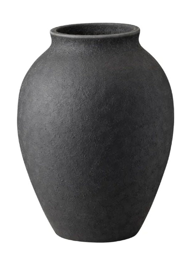 Knabstrup Keramik Vaas H 12,5 cm, zwart