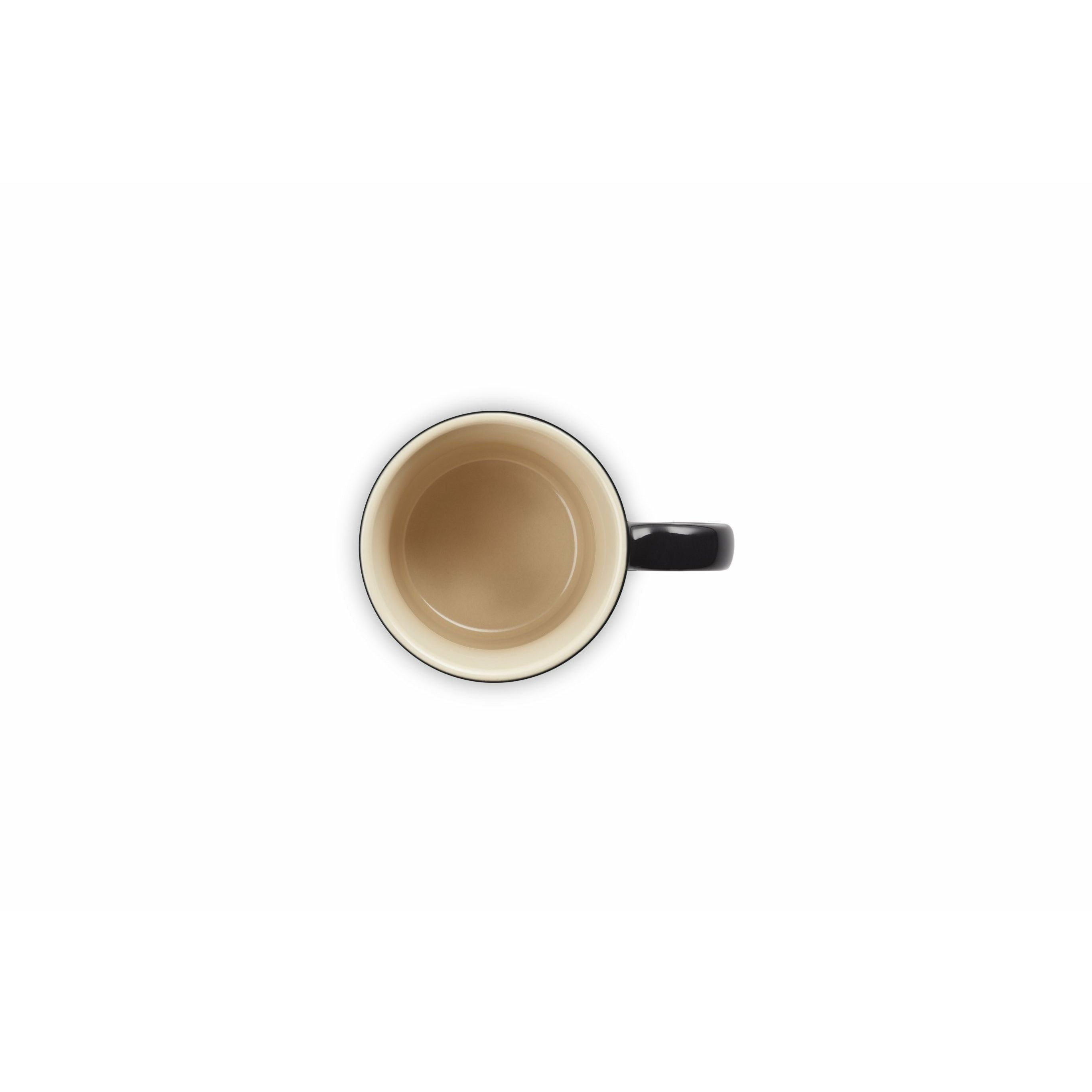 Le Creuset Espresso Cup 100 ml, glanzend zwart