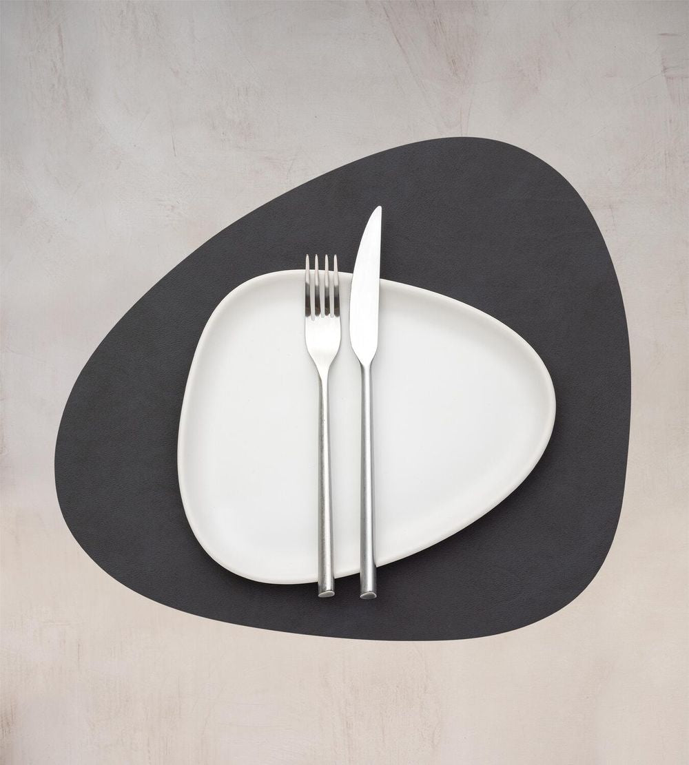 Lind Dna Curve Placemat Nupo Leather M, zwart