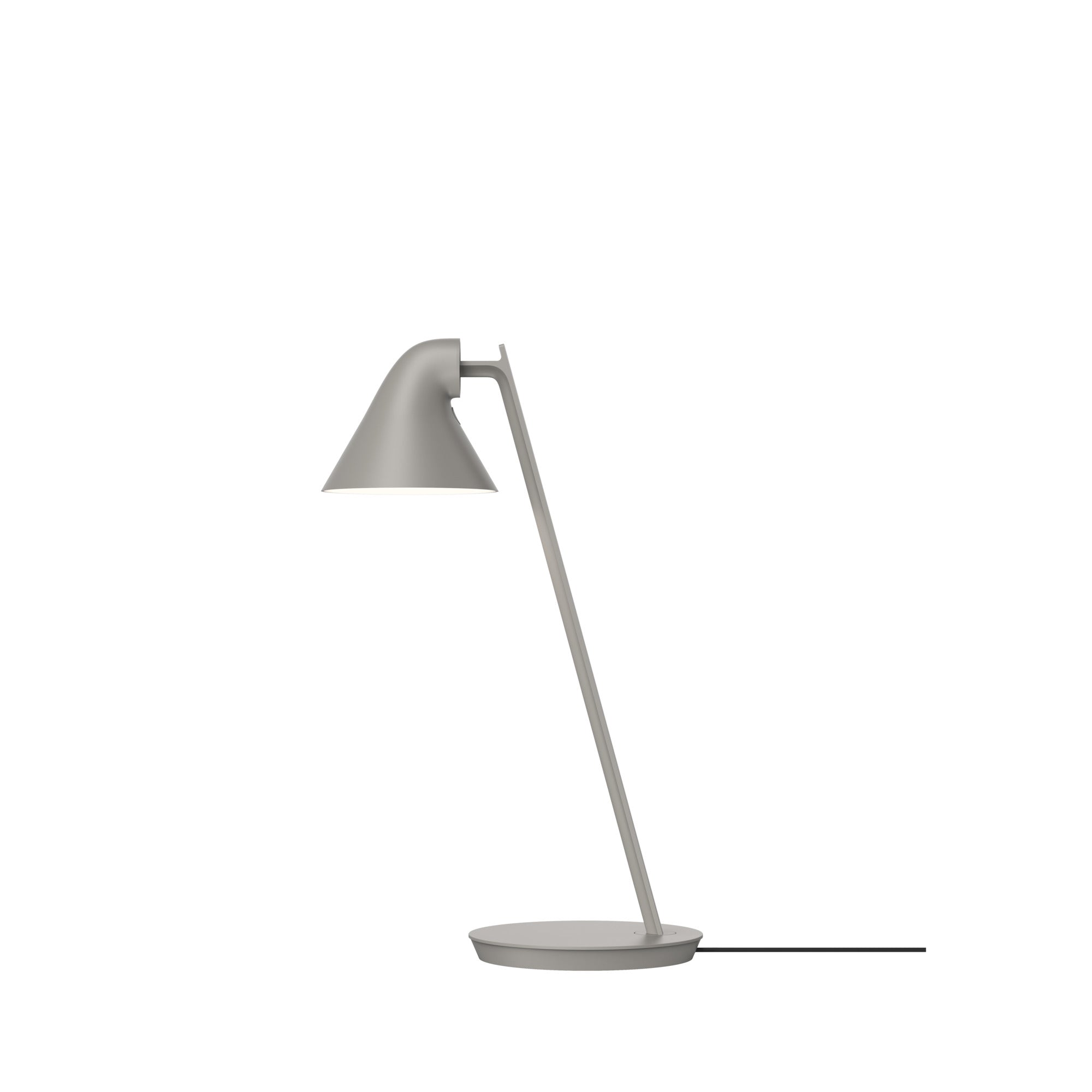 Louis Poulsen NJP mini -tafellamp, lichtgrijs