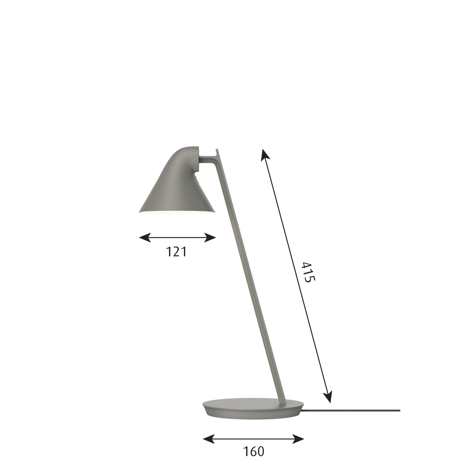 Louis Poulsen NJP Mini Table Lamp, Taupe