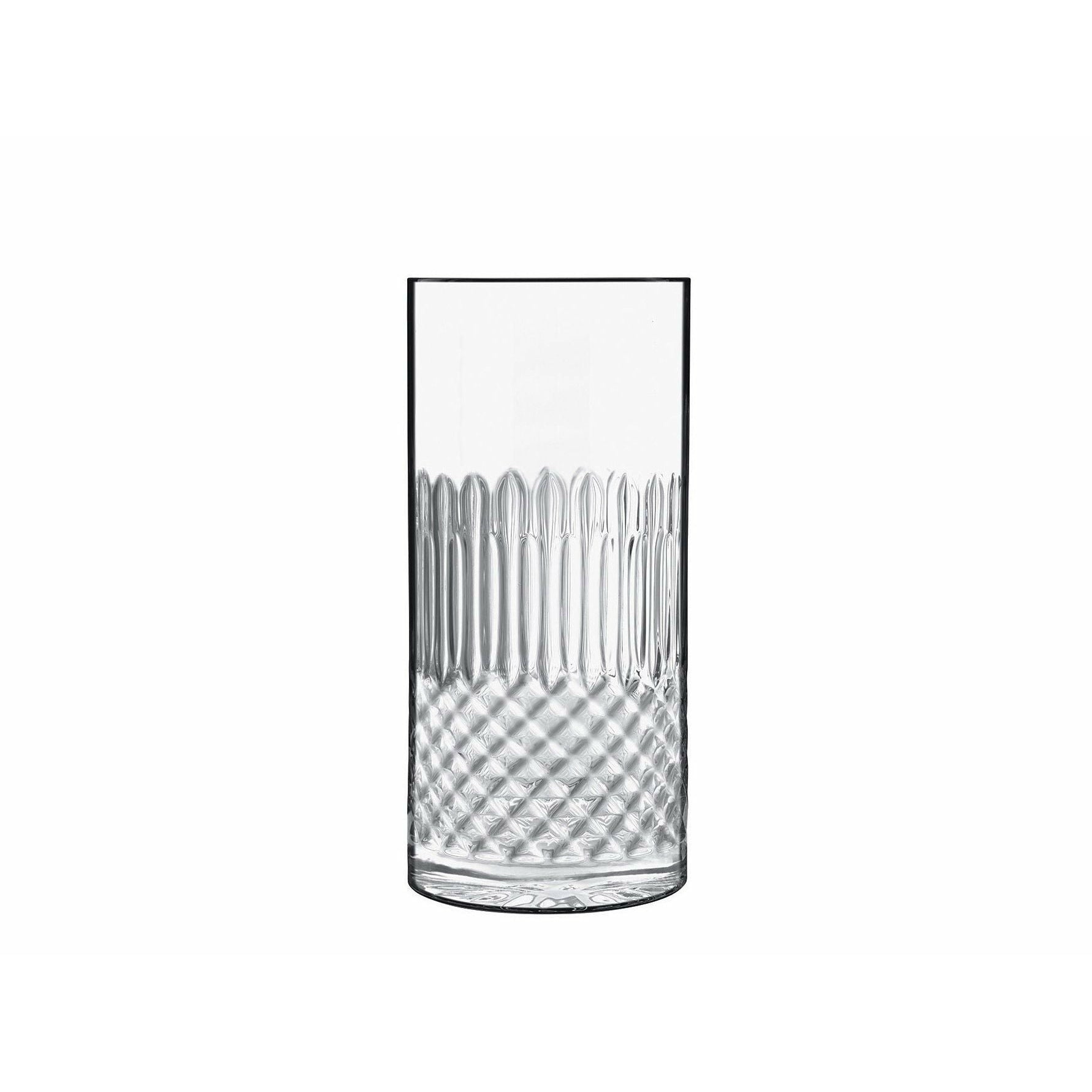 Luigi Bormioli Diamante bierglas/lang drinkglas, set van 4