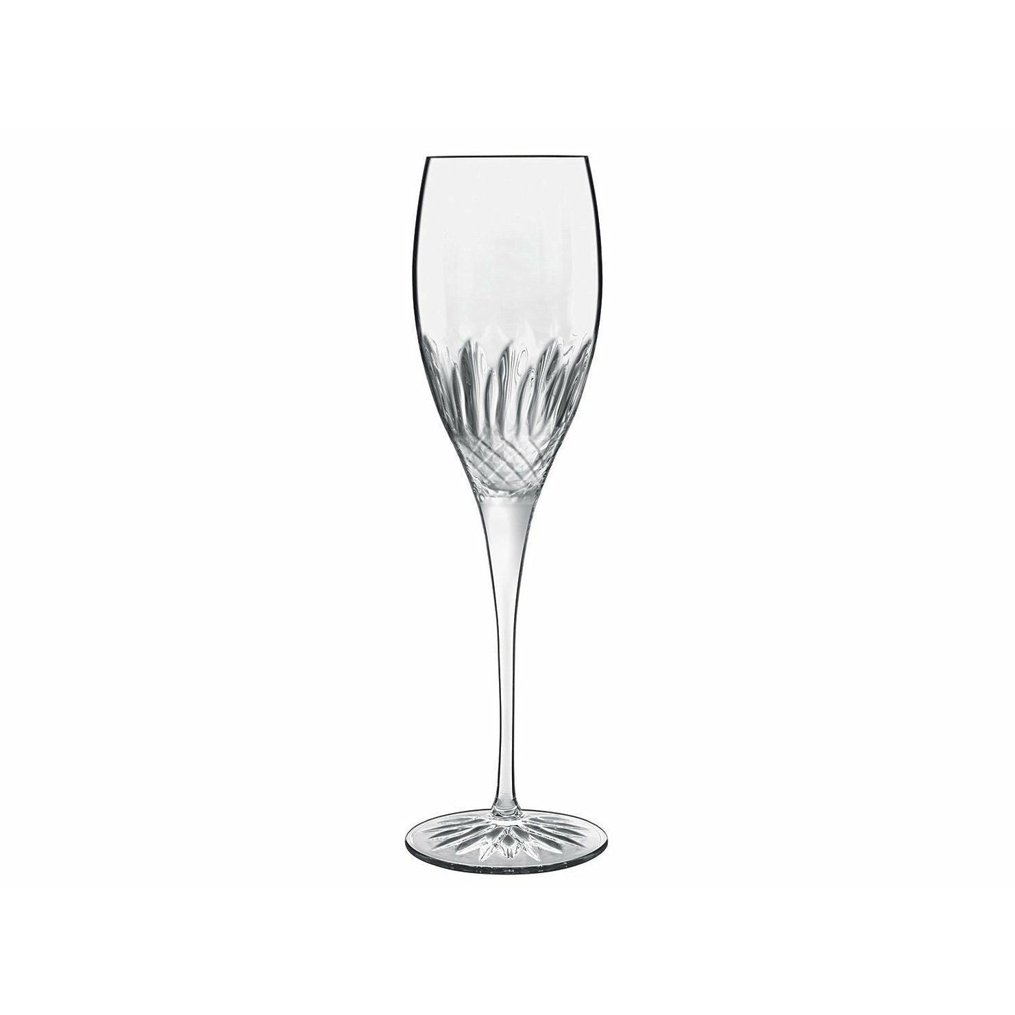 Luigi Bormioli Diamante Champagne Glass, set van 4