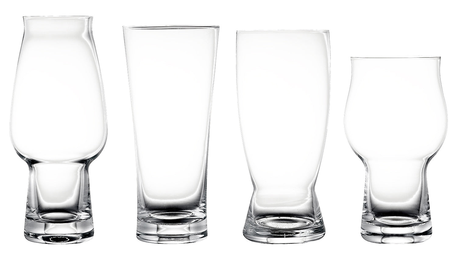 Lyngby Glas Krystal Beer Glass (4 Ass.), 4 pc's.