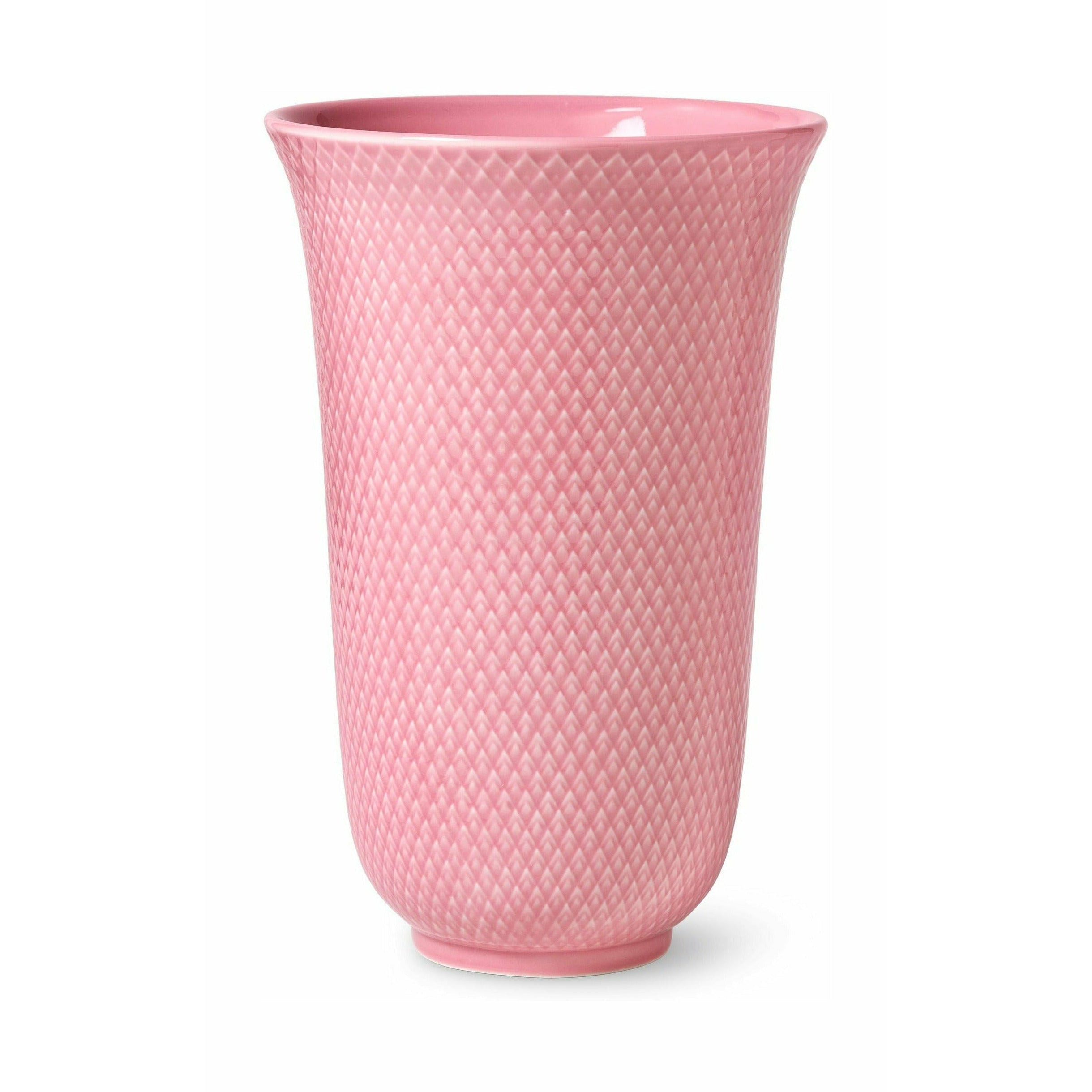 Lyngby Porcelæn Rhombe Color Vase 20 Cm, Pink