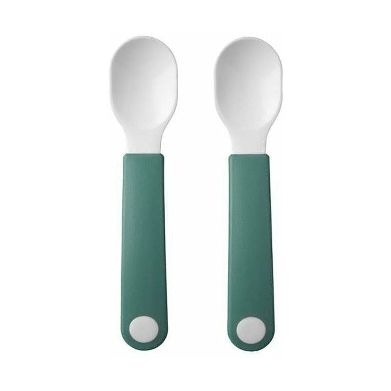 Mepal Mio Learning Spoon Set, Turquoise