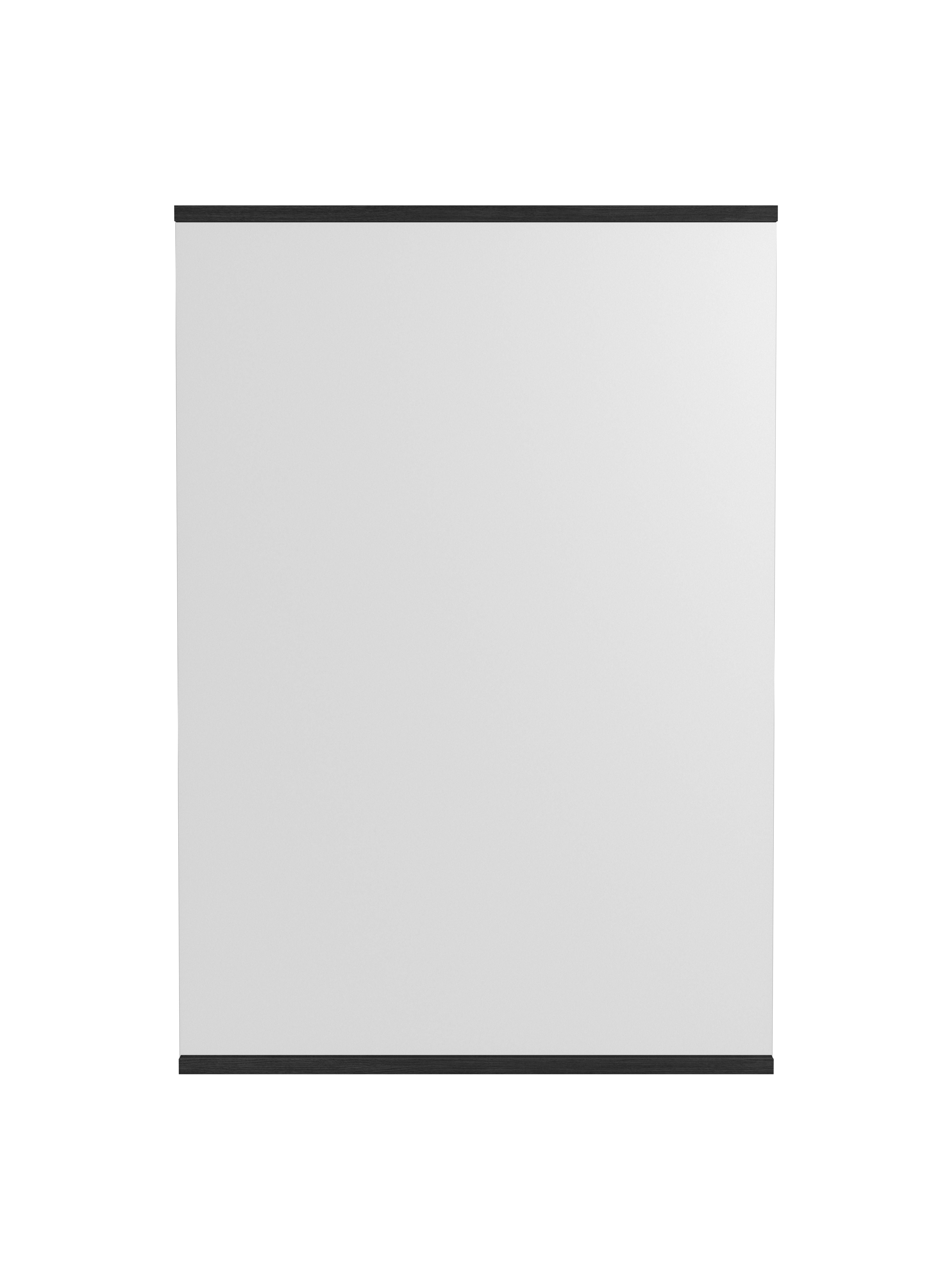 Moebe Rechthoekige wandspiegel 101,8x70 cm, zwart