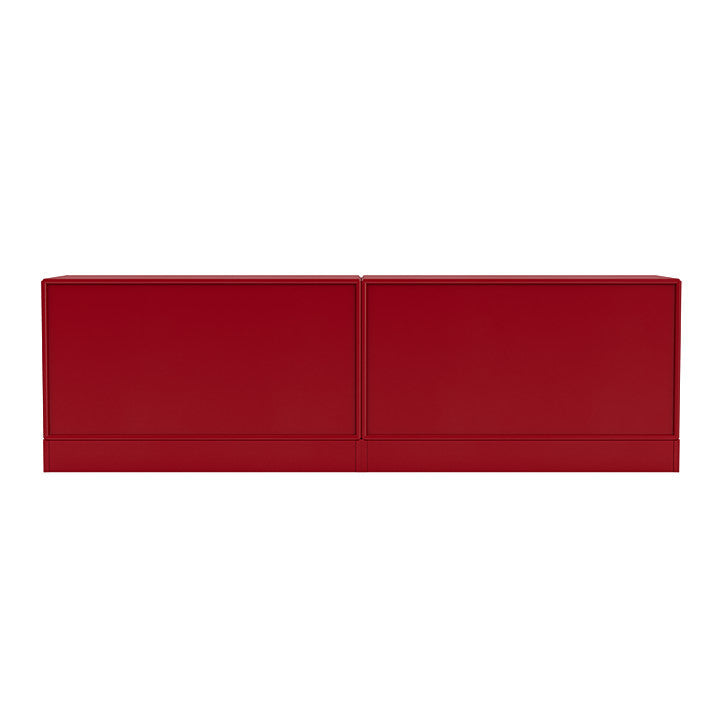 Montana Line Sideboard mit 7 cm Sockel, Rote Beete rot