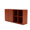 Montana paar klassiek dressoir met 3 cm plint, Hokkaido Brown