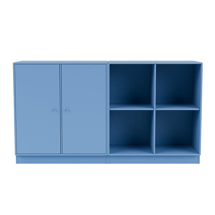 Montana paar klassiek dressoir met 7 cm plint, azure blauw