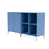 Montana Paar klassisches Sideboard mit Beinen, Azure Blue/Matt Chrom