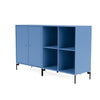 Montana Paar klassisches Sideboard mit Beinen, Azure Blau/Schwarz