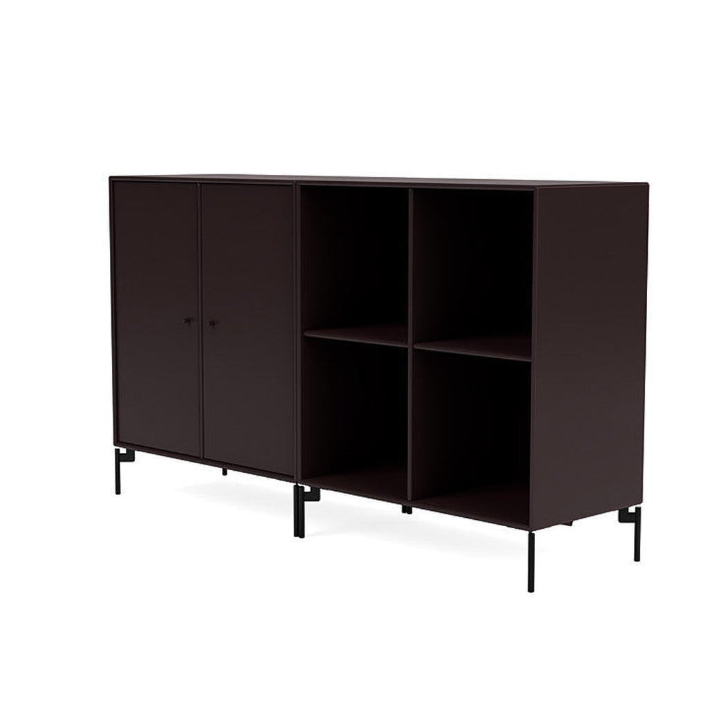 Montana Pair Classic Sideboard With Legs, Balsamic/Black