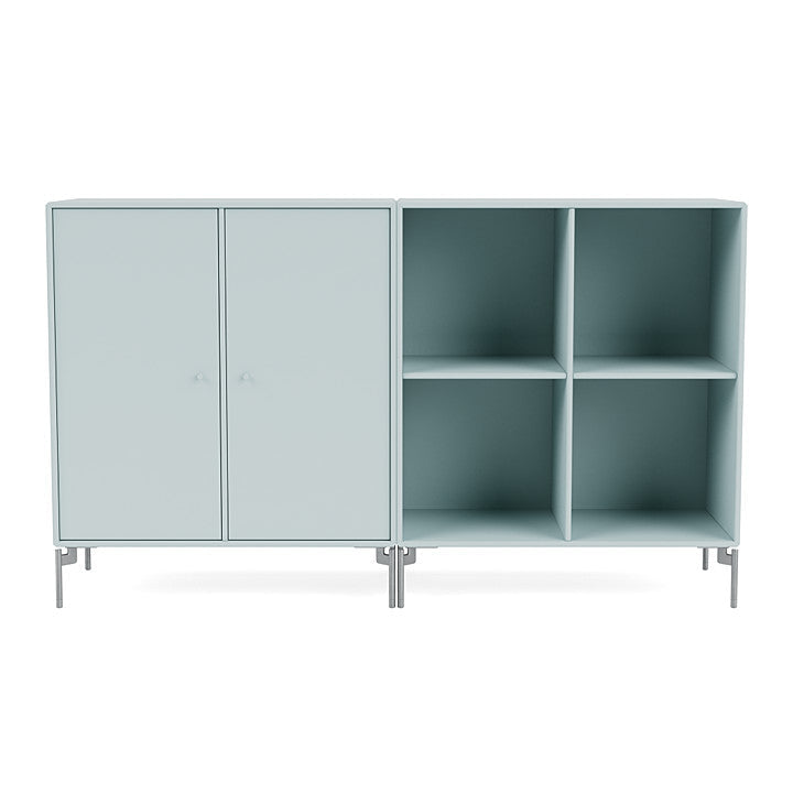 Montana Pair Classic dressoir met benen, Flint/Matt Chrome