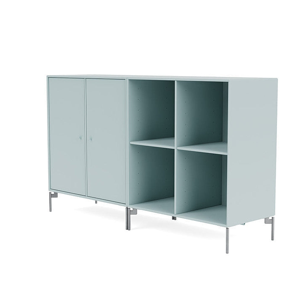 Montana Pair Classic dressoir met benen, Flint/Matt Chrome