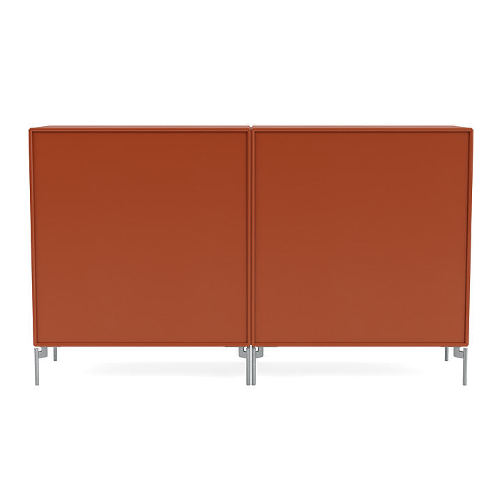 Montana Pair Classic dressoir met benen, Hokkaido/Matt Chrome