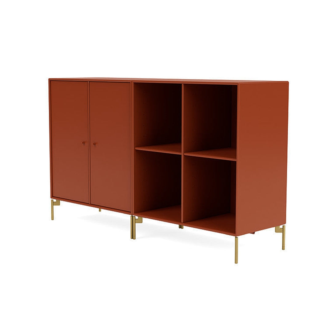 Montana Paar klassisches Sideboard mit Beinen, Hokkaido/Messing