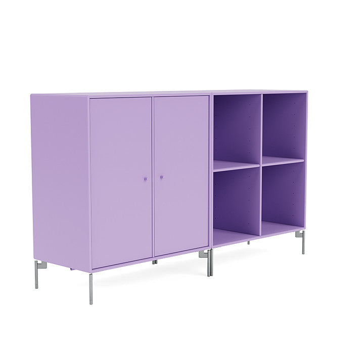 Montana Pair Classic dressoir met benen, Iris/Matt Chrome