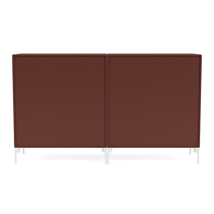 Montana Paar klassisches Sideboard mit Beinen, Masala/Schneewittchen