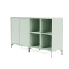 Montana Paar klassisches Sideboard mit Beinen, Mist/Matt Chrome