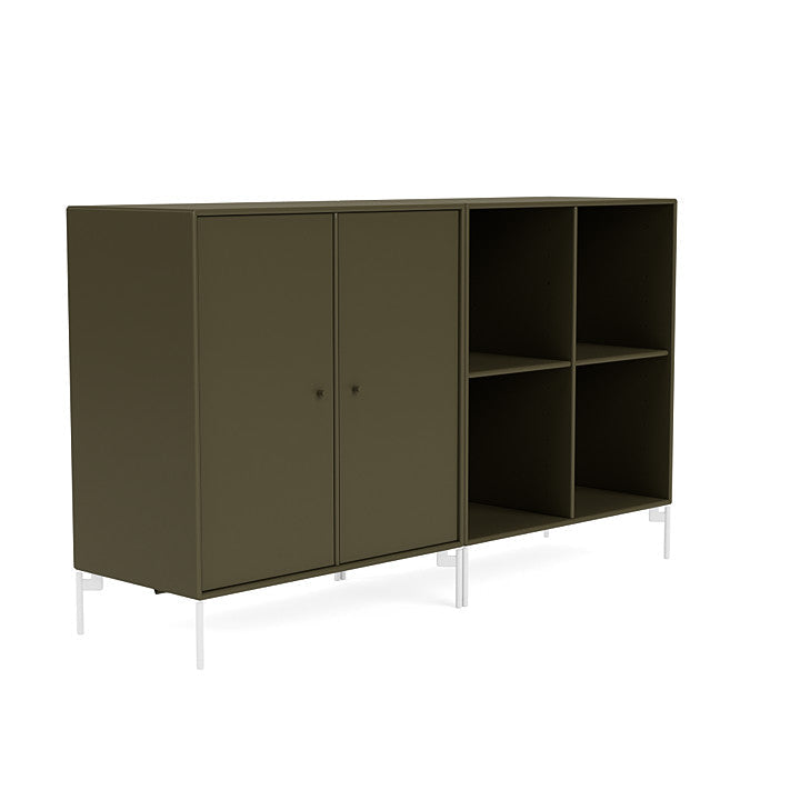 Montana Pair Classic dressoir met benen, oregano/sneeuwwit