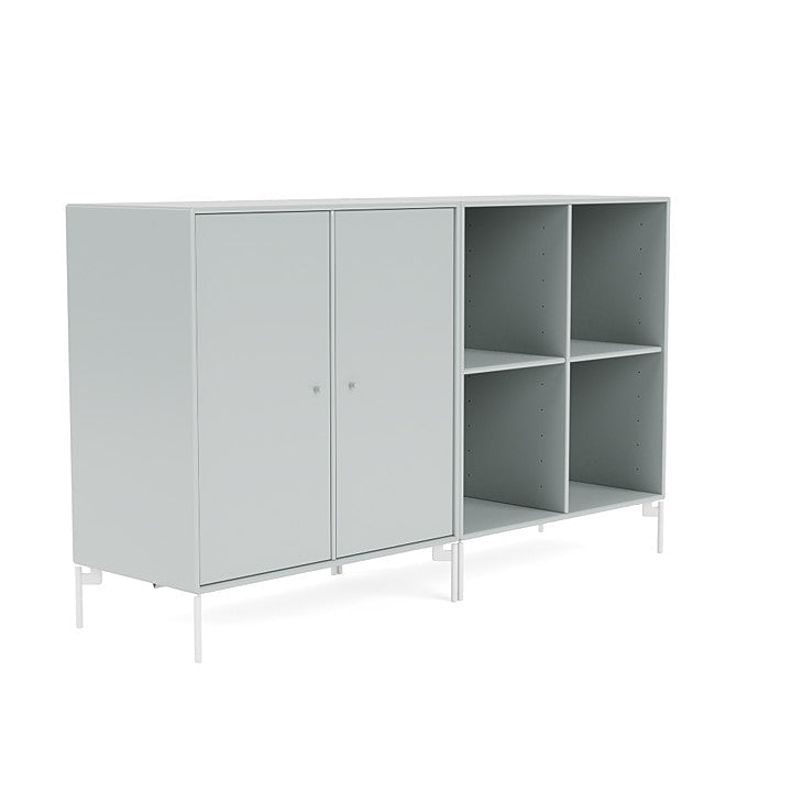 Montana Paar klassisches Sideboard mit Beinen, Auster/Schneewittchen