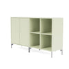 Montana Paar klassisches Sideboard mit Beinen, Pomelo/Matt Chrom