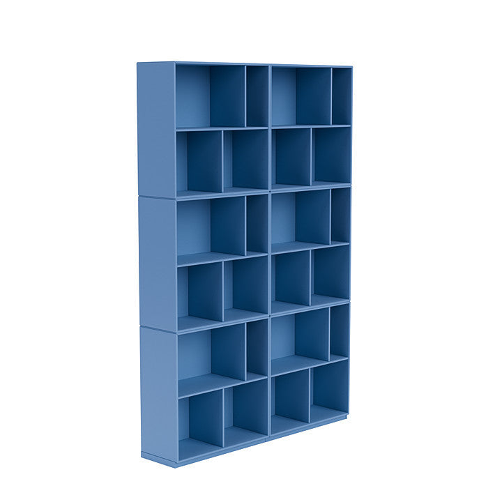 Montana las de ruime boekenplank met 3 cm plint, azure blauw